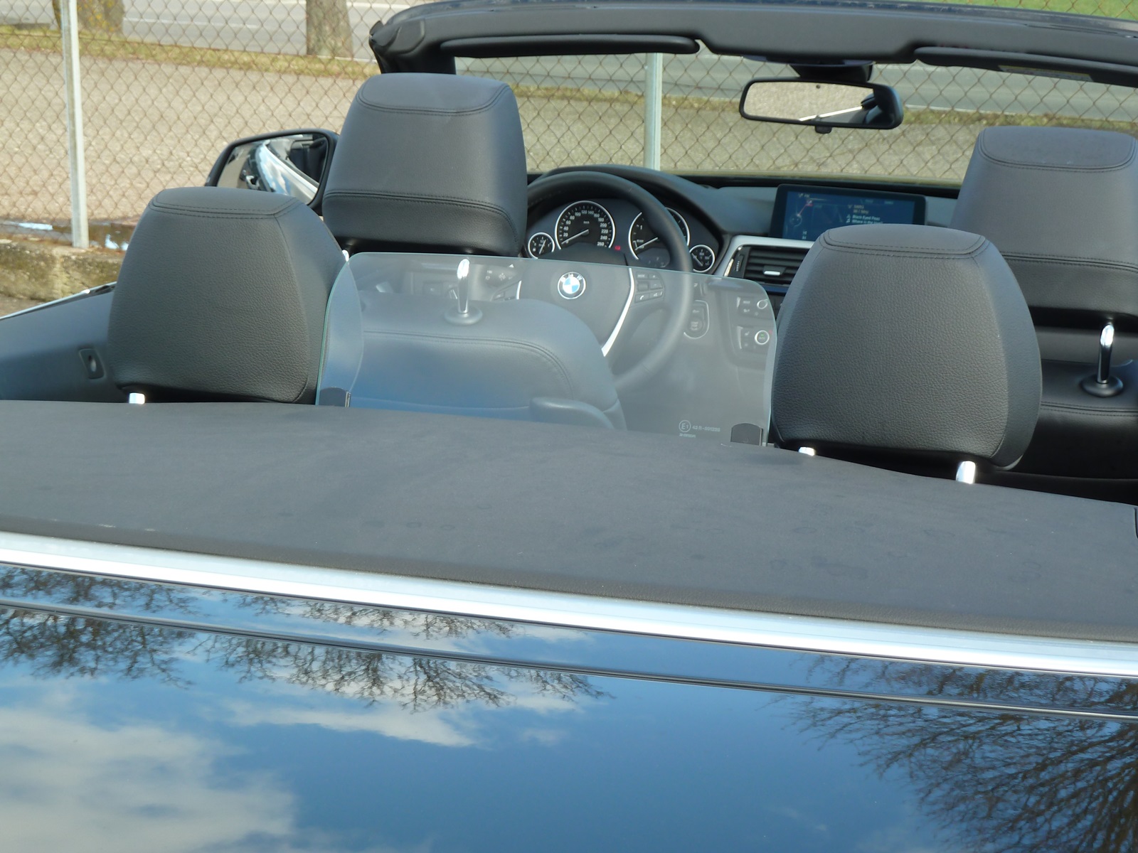 BMW 4er F33 Windschott UR-Windschott Echtglas real glass